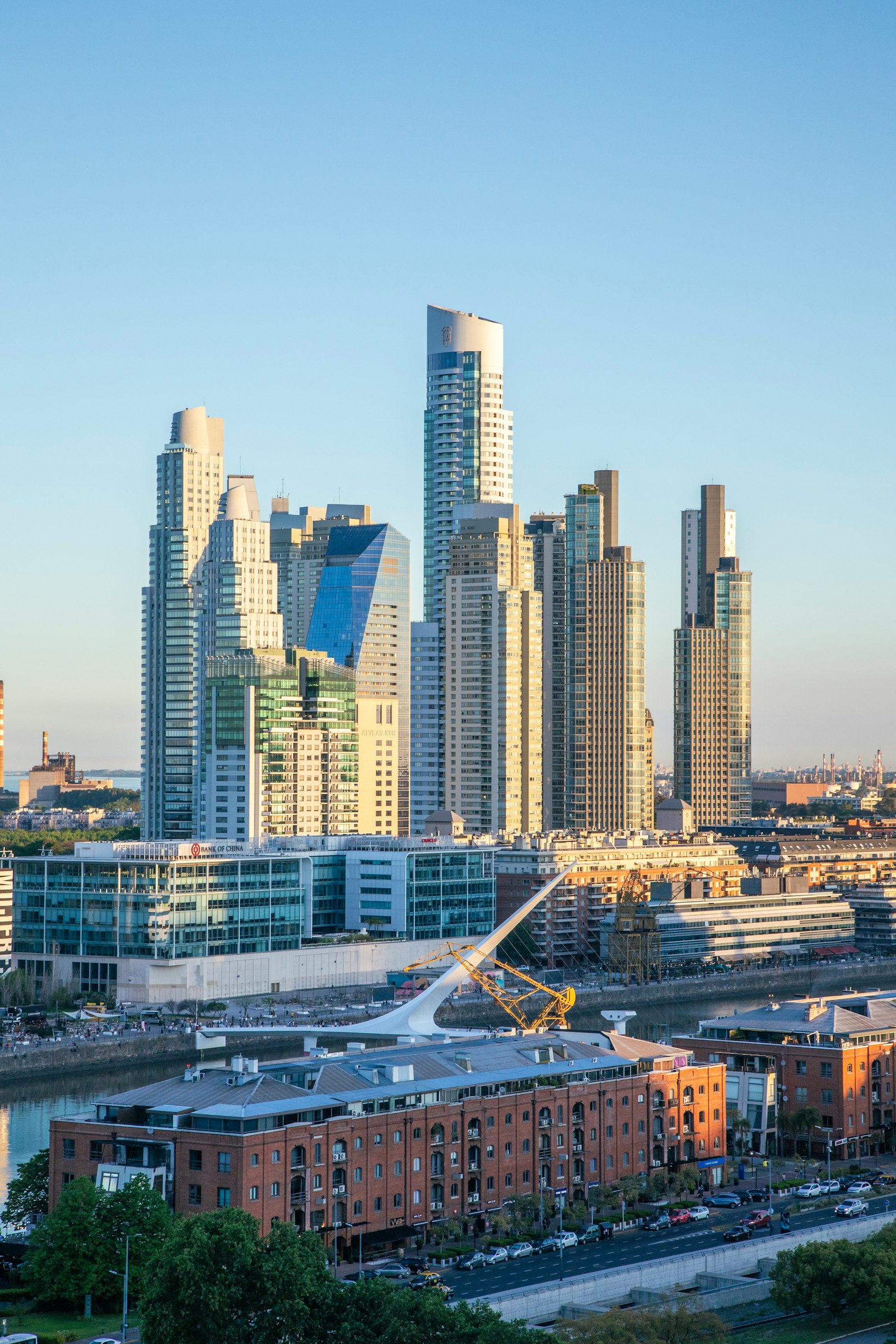 Modern residential towers in Buenos Aires